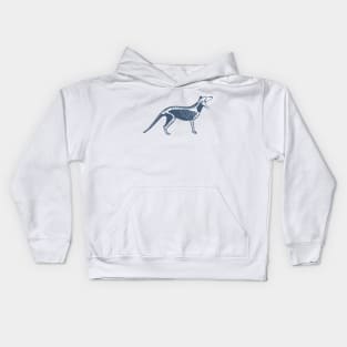 Thylacine skeleton Kids Hoodie